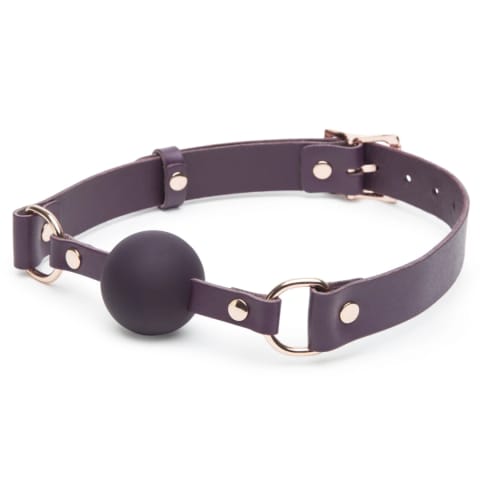 Fifty Shades of Grey Freed Cherished Leather Ball Gag regulowany fiolet w sklepie Wasserman.eu