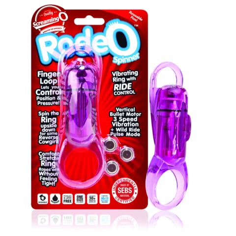 ⁨The Screaming O RodeO Spinner fioletowy pierścień wibrujący regulowany⁩ w sklepie Wasserman.eu