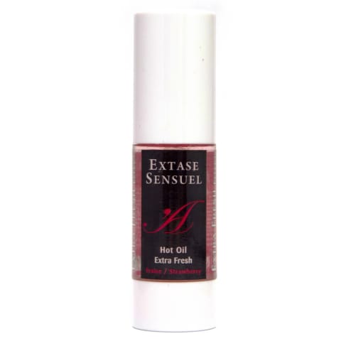 ⁨Extase Sensuel Hot Oil Extra Fresh Strawberry 30ml - rozgrzewający olejek truskawkowy⁩ w sklepie Wasserman.eu