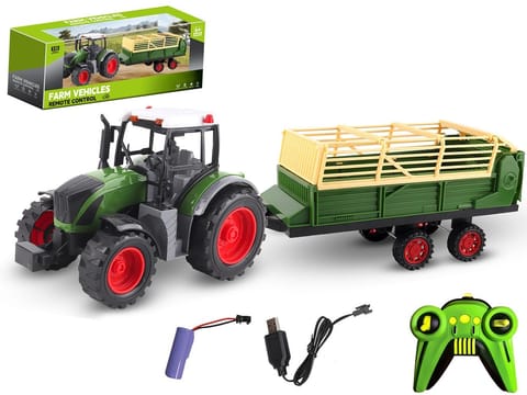 ⁨Traktor z przyczepą R/C ładowanie USB⁩ w sklepie Wasserman.eu