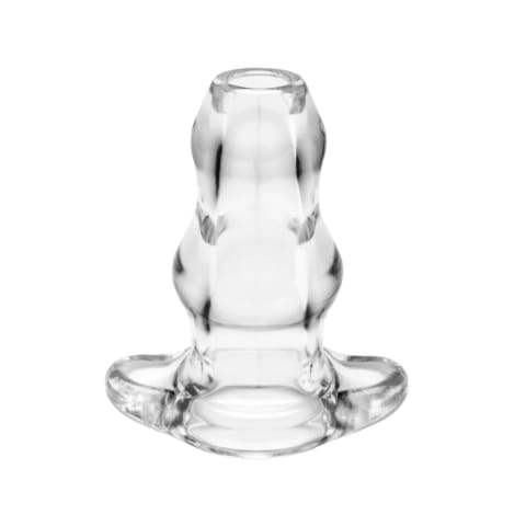 ⁨Perfect Fit Double Tunnel Plug Medium Clear - Zatyczka tunelowa średnia, przezroczysta⁩ w sklepie Wasserman.eu