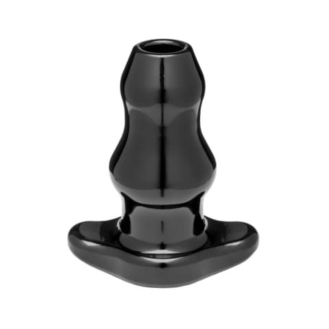 ⁨Perfect Fit Double Tunnel Plug Medium Black - Model z Podwojnym Kanałem, Czarny Średni⁩ w sklepie Wasserman.eu