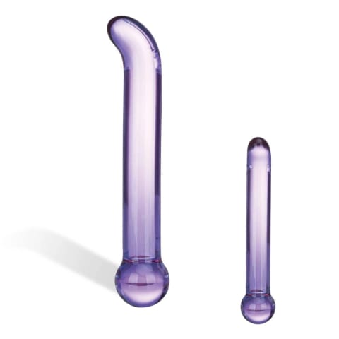 ⁨Glas - Purple Glass G-Spot Tickler⁩ at Wasserman.eu