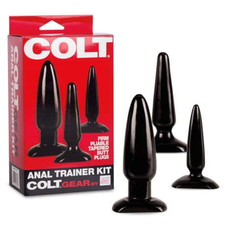 ⁨Colt Anal Trainer Kit - Zestaw 3 anatomicznych korkow, czarny⁩ w sklepie Wasserman.eu
