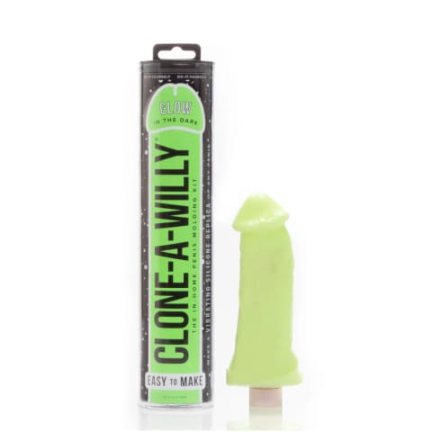 ⁨Zestaw do klonowania penisa fosforyzujący - Clone A Willy Kit Glow-in-the-Dark Green⁩ w sklepie Wasserman.eu