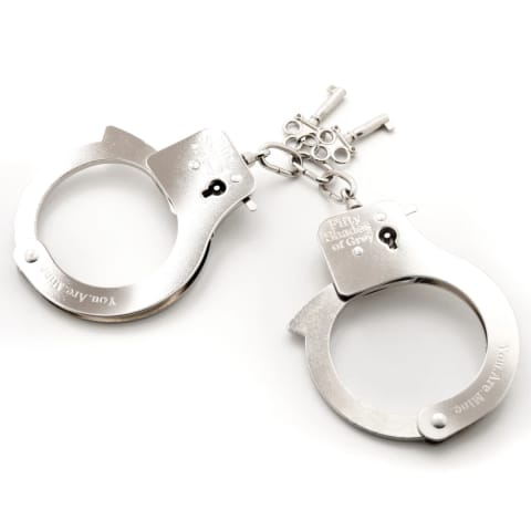 Fifty Shades of Grey You Are Mine kajdanki stalowe z zamkiem 26,7 cm w sklepie Wasserman.eu
