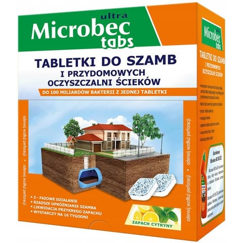 Cesspool tablets Microbec Ultra Tabs lemon 16x20g Microbec Ultra tabs at Wasserman.eu