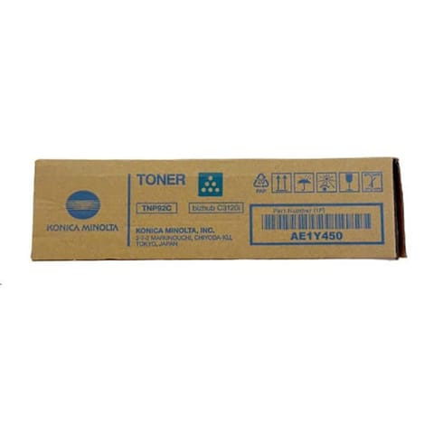 ⁨Konica Minolta oryginalny toner AE1Y450, TNP-92C, cyan, 4000s⁩ w sklepie Wasserman.eu