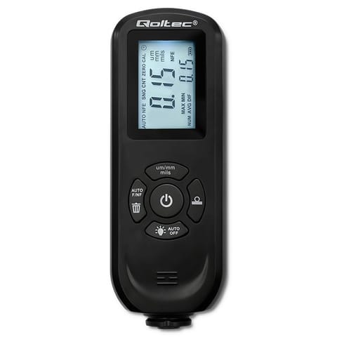 ⁨Miernik grubości lakieru z podświetlanym bocznym wyświetlaczem LCD | 0 ~ 2000um⁩ w sklepie Wasserman.eu