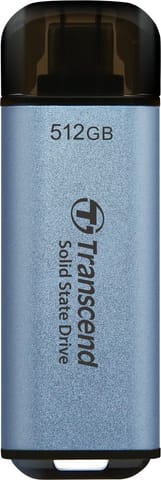 ⁨Pendrive TRANSCEND TS512GESD300C (512 GB /Czarno-niebieski )⁩ w sklepie Wasserman.eu