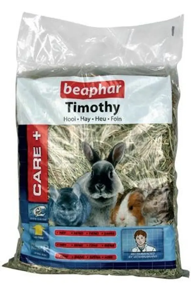 ⁨Beaphar Timothy Hay 1 kg Chinchilla, Degu, Guinea pig, Rabbit⁩ at Wasserman.eu