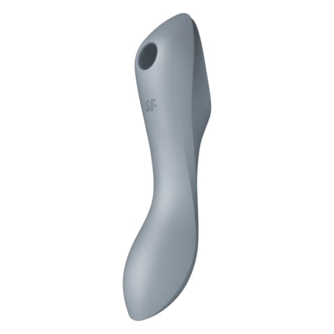 ⁨Wibrator z masażerem powietrznym - Satisfyer Curvy Trinity 3 Blue Grey⁩ w sklepie Wasserman.eu