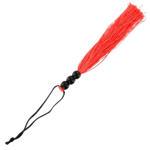 Mały, gumowy bicz - S&M Small Rubber Whip Red w sklepie Wasserman.eu