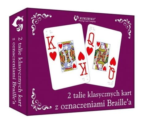 ⁨Karty klasyczne ze znakami Braille'a⁩ w sklepie Wasserman.eu