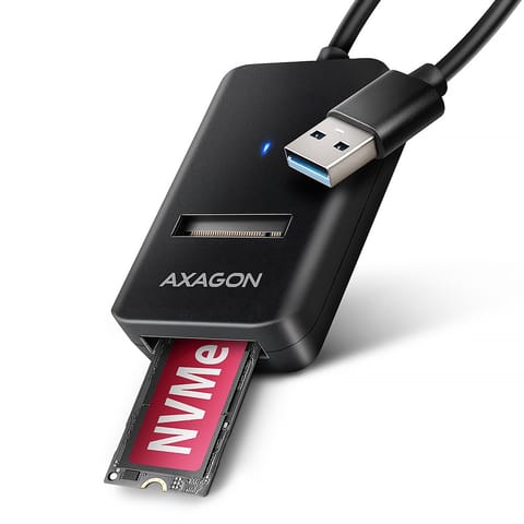 ⁨ADM2-AM Adapter USB3.2 Gen 2 M.2 NVMe/SATA SSD 10Gbps 10cm USB-A cable⁩ w sklepie Wasserman.eu