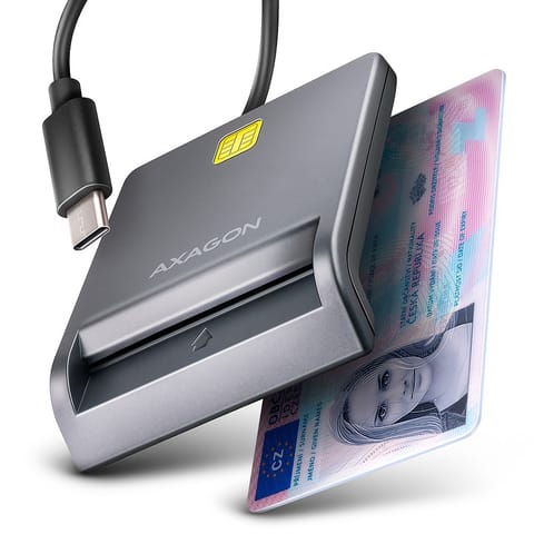 ⁨CRE-SM3TC Czytnik kart identyfikacyjnych USB-C, 1.2m kabel⁩ w sklepie Wasserman.eu