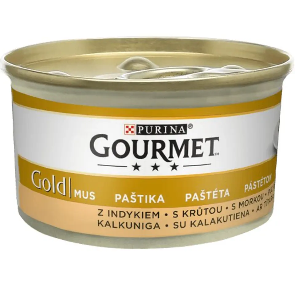 ⁨Gourmet Gold mokra karma dla kota mus z indyka 85g⁩ w sklepie Wasserman.eu