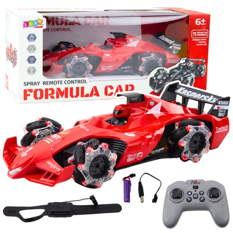 ⁨Auto Sportowe Wyścigówka Zdalnie Sterowana RC Efekt Dymu 2.4G Czerwona⁩ w sklepie Wasserman.eu