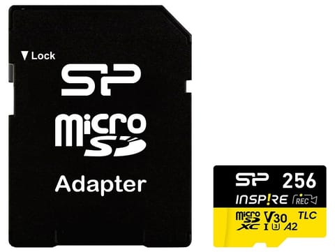 ⁨Karta pamięci microSDXC Inspire 256GB UHS-I U3 A2 V30 4K TLC⁩ w sklepie Wasserman.eu