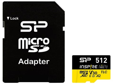 ⁨Karta pamięci microSDXC Inspire 512GB UHS-I U3 A2 V30 4K TLC⁩ w sklepie Wasserman.eu