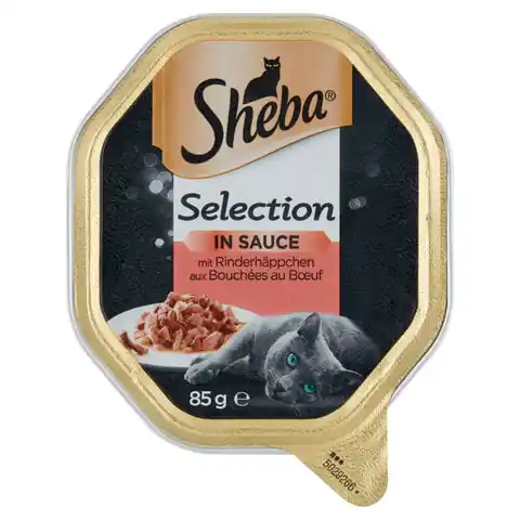⁨Karma Sheba Selection z wołowiną Tacka 85g⁩ w sklepie Wasserman.eu
