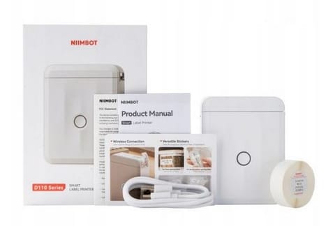 ⁨LABEL PRINTER NIIMBOT D110 M WHITE⁩ at Wasserman.eu