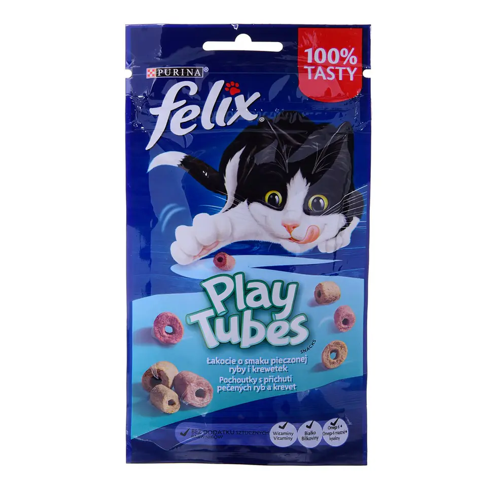 ⁨FELIX PlayTubes Pieczona Ryba Krewetki 50g⁩ w sklepie Wasserman.eu