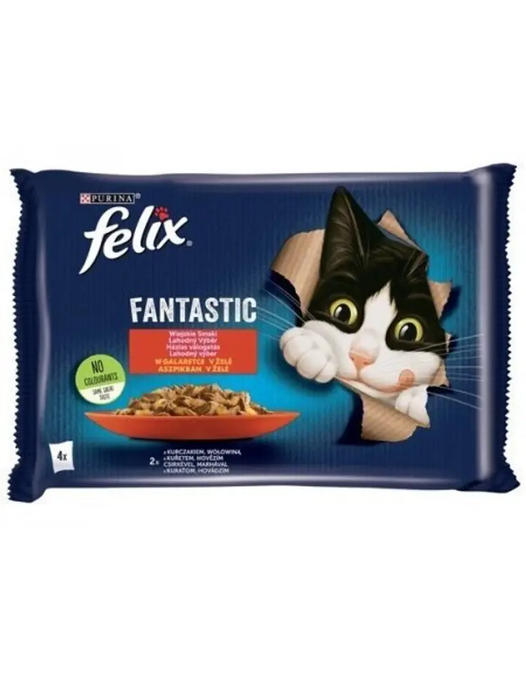 ⁨PURINA Felix Fantastic: wiejskie smaki - karma dla kota - 4 x 85g⁩ w sklepie Wasserman.eu