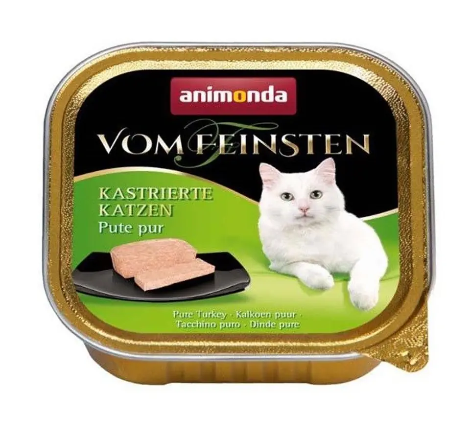 ⁨ANIMONDA Vom Feinsten Mildes Menu Pute pur - wet cat food - 100g⁩ at Wasserman.eu