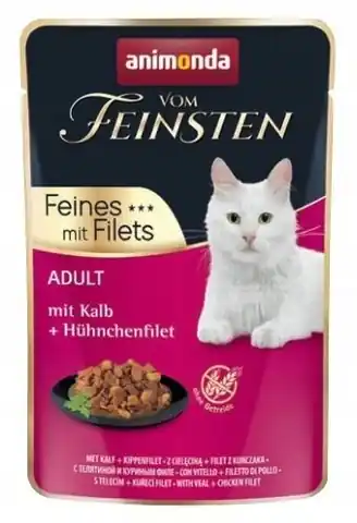 ⁨ANIMONDA vom Feinsten Veal - wet cat food - 85 g⁩ at Wasserman.eu