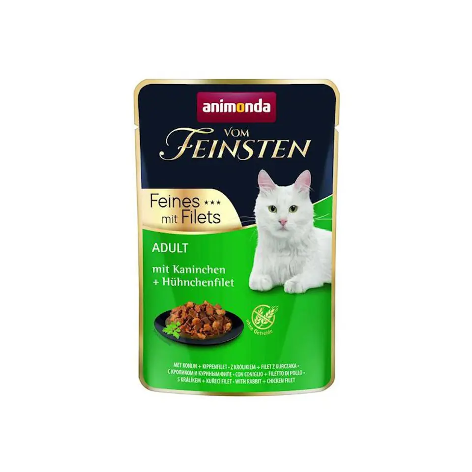 ⁨ANIMONDA vom Feinsten Rabbit - wet cat food - 85 g⁩ at Wasserman.eu