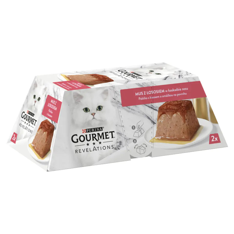 ⁨Purina Karma Gourmet Revelations Mus Łosoś 2x57g⁩ w sklepie Wasserman.eu