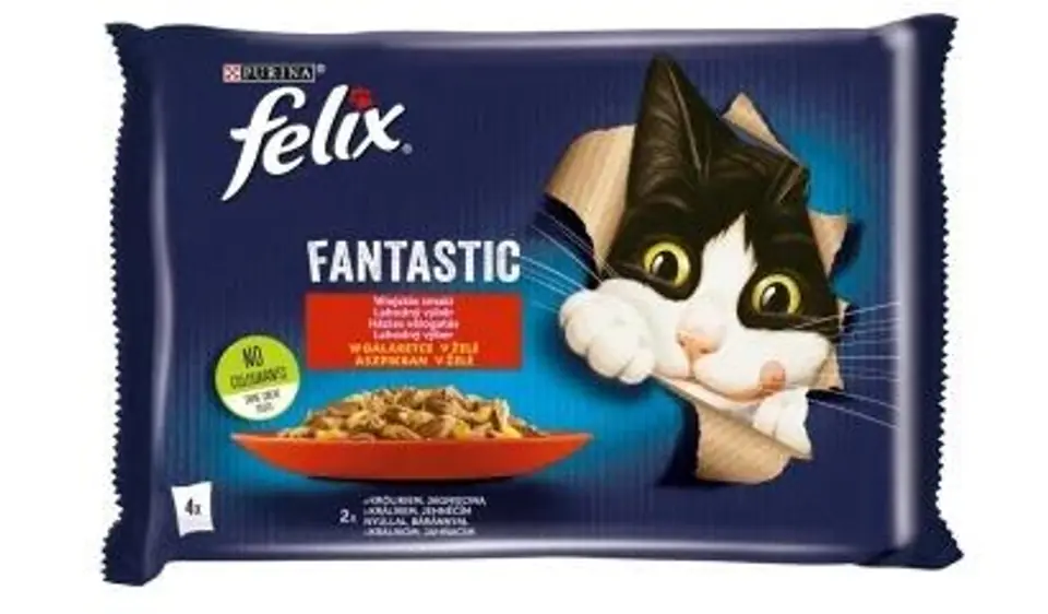 ⁨Felix Fantastic rabbit, lamb - wet food for cats 340 g (4x 85 g)⁩ at Wasserman.eu