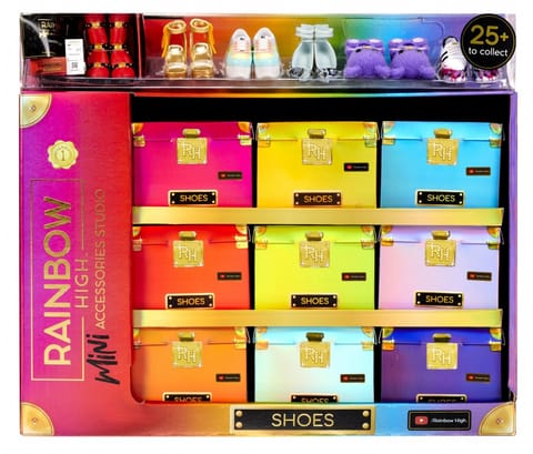 ⁨Akcesoria  Rainbow High Buty display 27 sztuk⁩ w sklepie Wasserman.eu