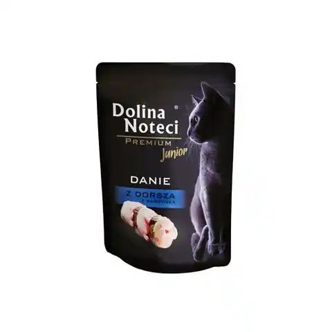 ⁨DOLINA NOTECI Premium Danie z dorszem i sardynką - mokra karma dla kociąt - 85g⁩ w sklepie Wasserman.eu