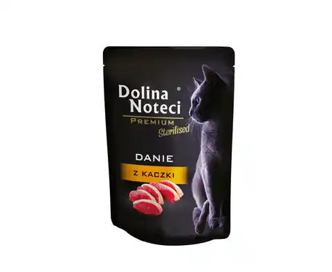 ⁨DOLINA NOTECI Premium Sterilised Danie z kaczki - mokra karma dla kotów sterylizowanych - 85g⁩ w sklepie Wasserman.eu