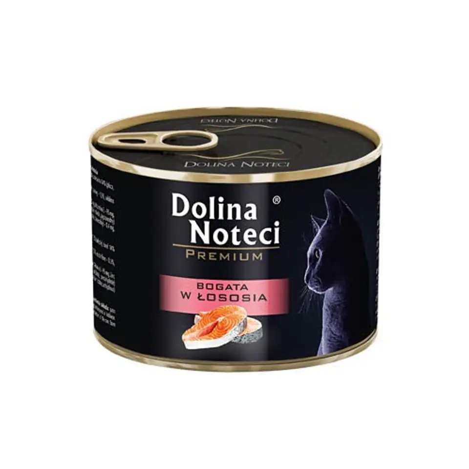 ⁨DOLINA NOTECI Premium bogata w łososia - mokra karma dla kota - 185g⁩ w sklepie Wasserman.eu
