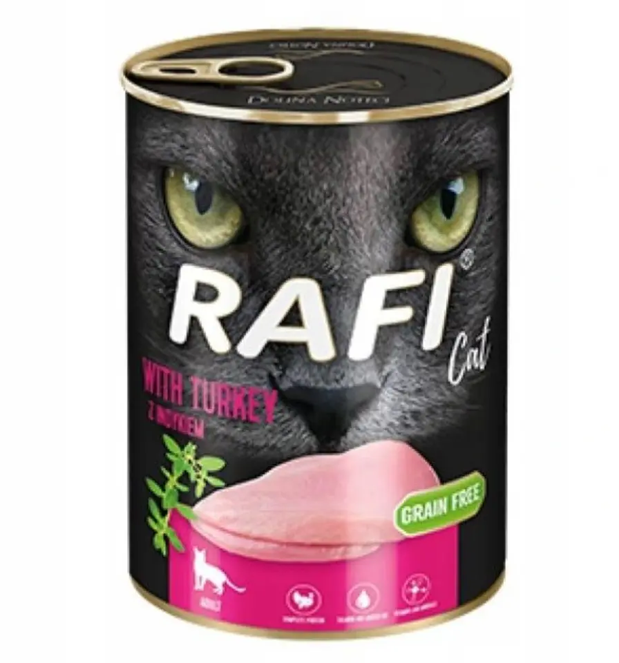 ⁨Dolina Noteci Rafi with turkey - wet cat food - 400g⁩ at Wasserman.eu