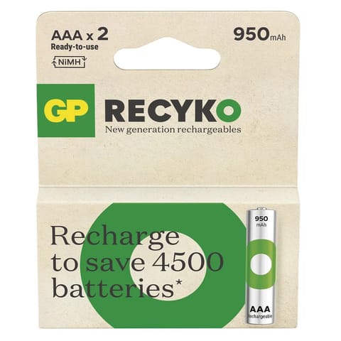 ⁨Batteries R03/AAA NI-MH 950mAh blister 2pcs.⁩ at Wasserman.eu