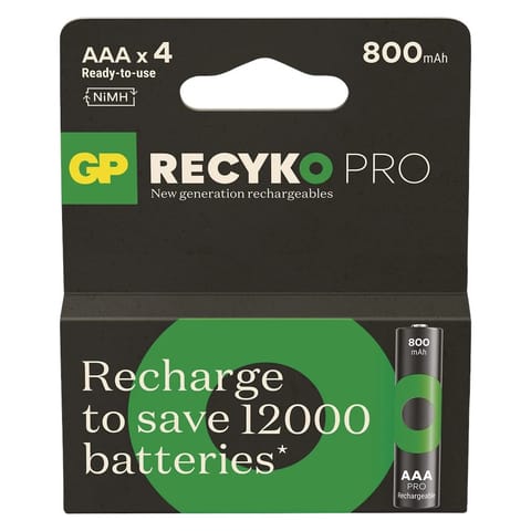 ⁨Batteries R03/AAA NI-MH 800mAh blister 4pcs. PRO⁩ at Wasserman.eu