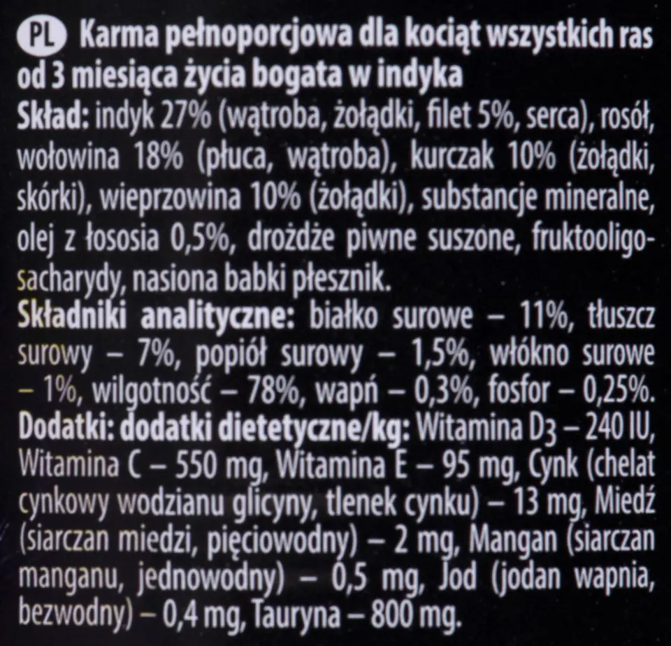 ⁨DOLINA NOTECI Premium Junior Indyk - karma dla kota - 400g⁩ w sklepie Wasserman.eu