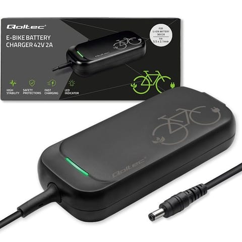 Ładowarka do roweru skutera elektrycznego 36V | 42V | 2A | 5.5*2.1 | wodoodporna + kabel zasilający w sklepie Wasserman.eu