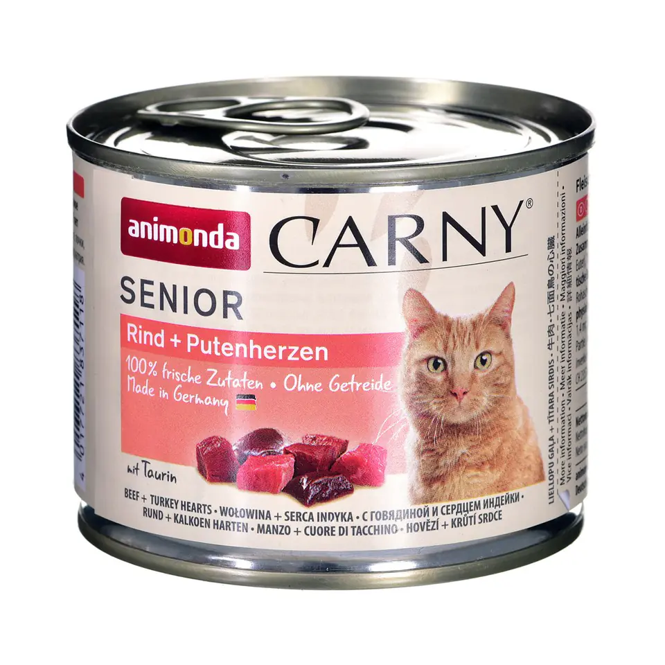 ⁨ANIMONDA Carny Senior smak: wołowina i serca indyka 200g⁩ w sklepie Wasserman.eu