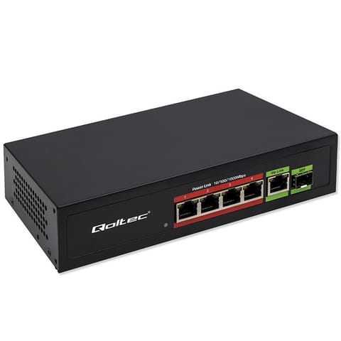 ⁨Ethernet PoE SWITCH 4x RJ45 PoE 1x RJ45Upli⁩ at Wasserman.eu