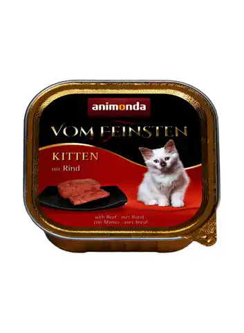 ⁨ANIMONDA Vom Feinsten Kitten smak: wołowina 100g⁩ w sklepie Wasserman.eu