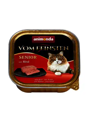 ⁨ANIMONDA Vom Feinsten Senior Cat smak: wołowina 100g⁩ w sklepie Wasserman.eu