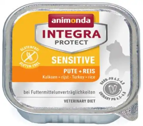 ⁨ANIMONDA Integra Protect Sensitive dla kota smak: indyk z ryżem - tacka 100g⁩ w sklepie Wasserman.eu