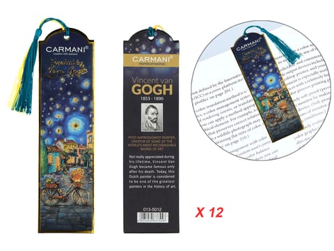 ⁨Kpl. 12 zakładek do książki - Inspirowana malarstwem V. van Gogh (CARMANI)⁩ w sklepie Wasserman.eu