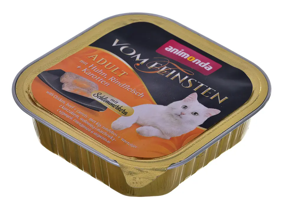 ⁨ANIMONDA Vom Feinsten Classic Cat smak: kurczak, wołowina + marchewka 100g⁩ w sklepie Wasserman.eu