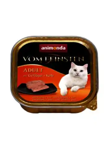 ⁨ANIMONDA Vom Feinsten Classic Cat smak: drób i cielęcina 100g⁩ w sklepie Wasserman.eu